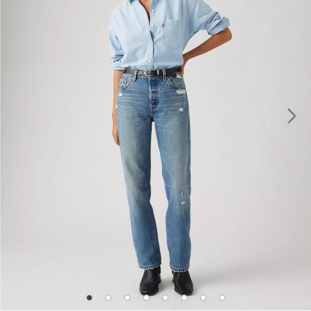 Levi's Women's Straight Leg Blue Jeans